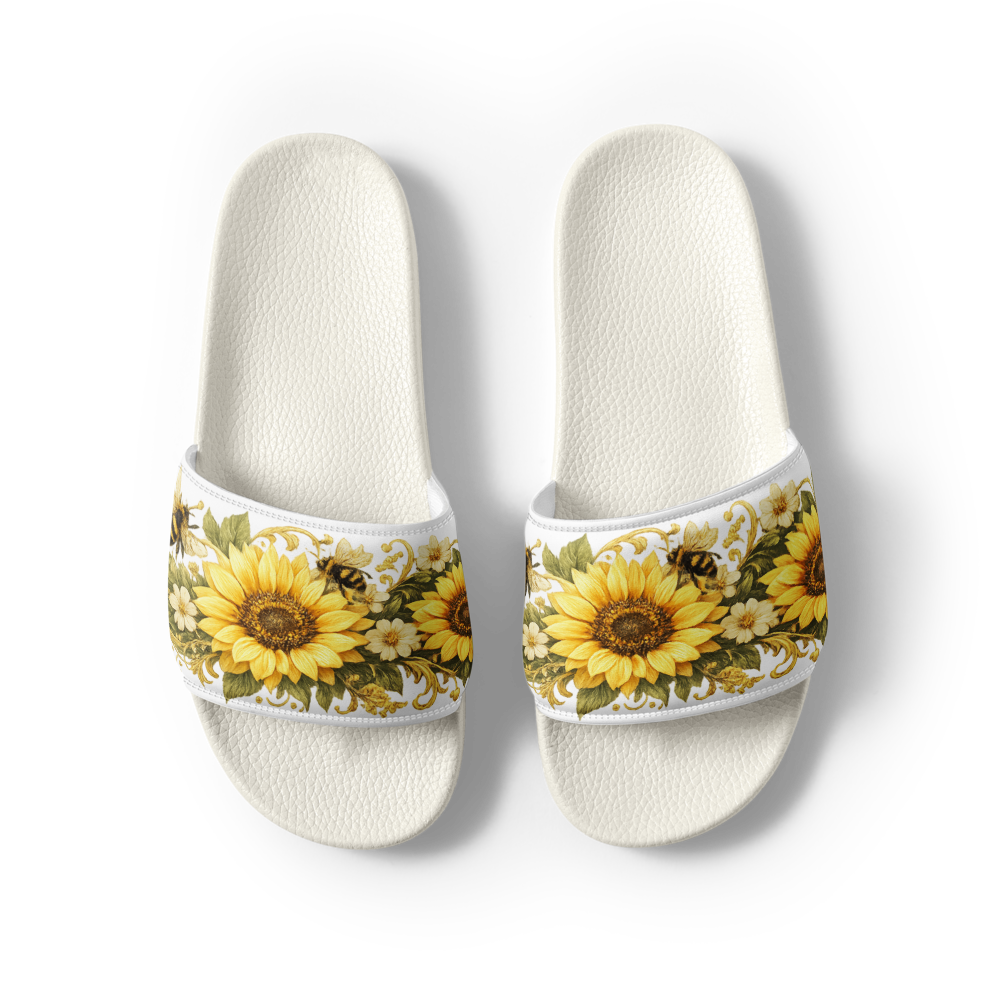 Golden Sunflower & Honeybee Luxury Slides thumbnail 2