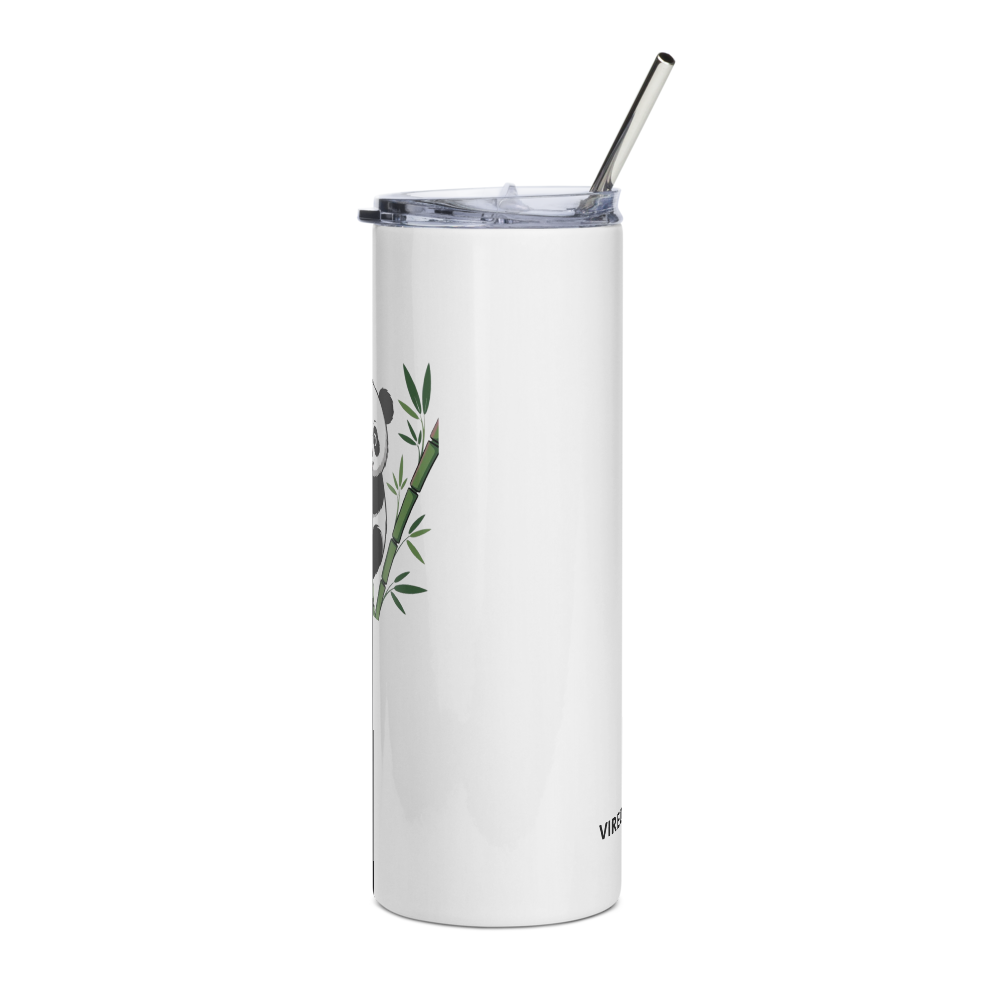 Cute Panda Tumbler with Straw thumbnail 3