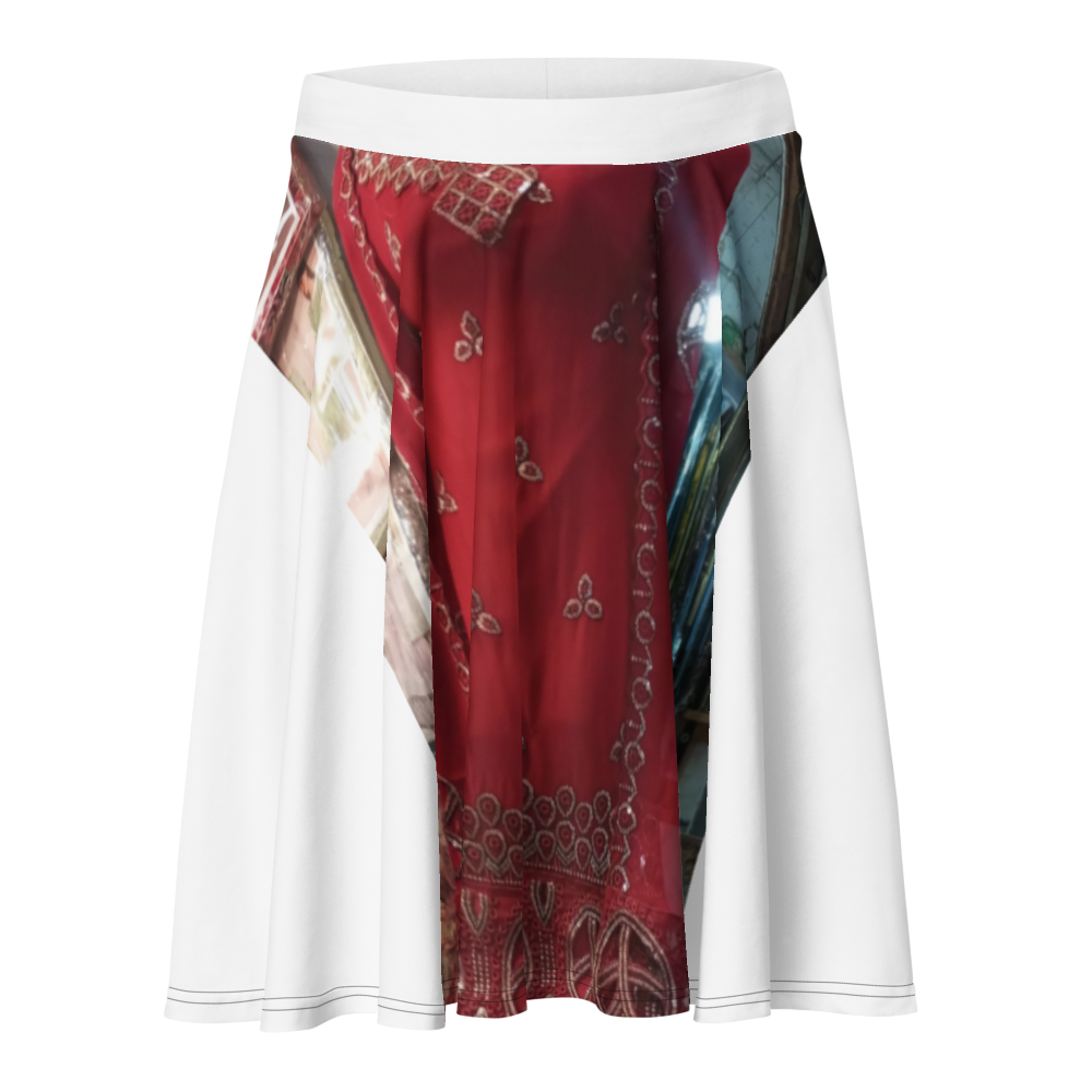 White Classic Skater Skirt thumbnail 2