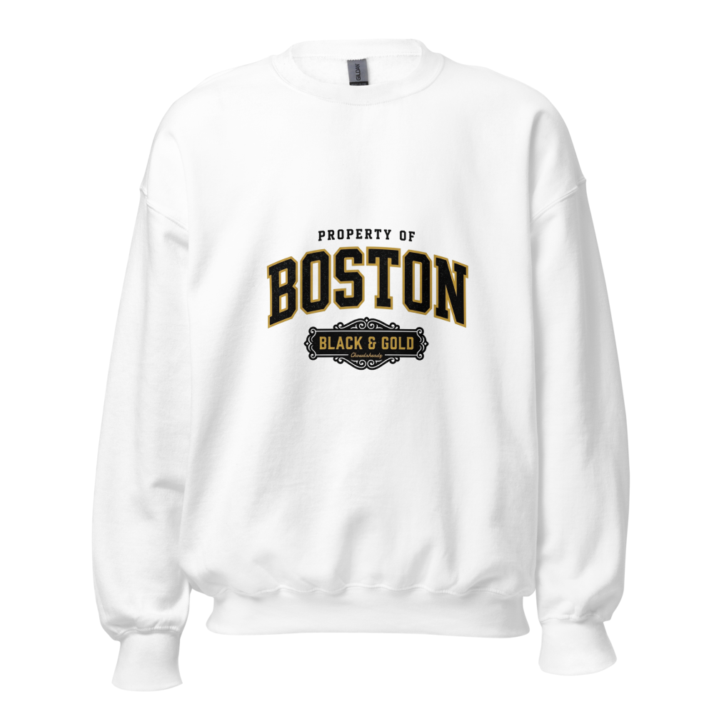 Property of Boston black and gold sweatshirt|prope thumbnail 2