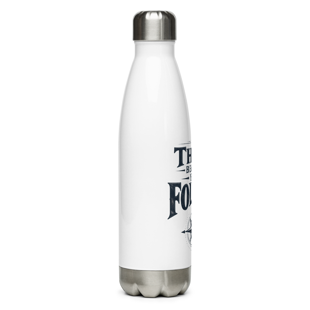 Think Before You Follow Stainless Water Bottle thumbnail 2