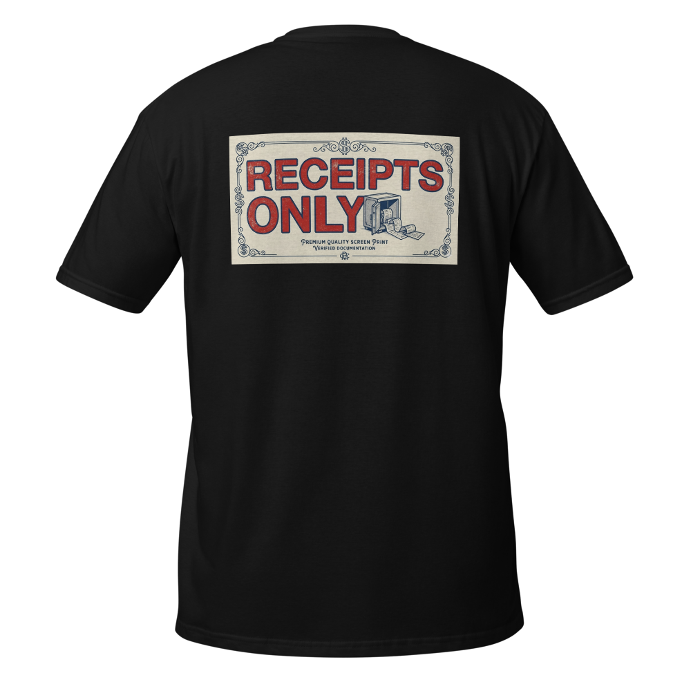 Unfiltered logic receipts only comfort T-shirt thumbnail 2