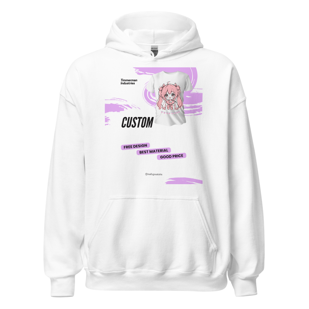 cute chibi anime girl coquette hoodie