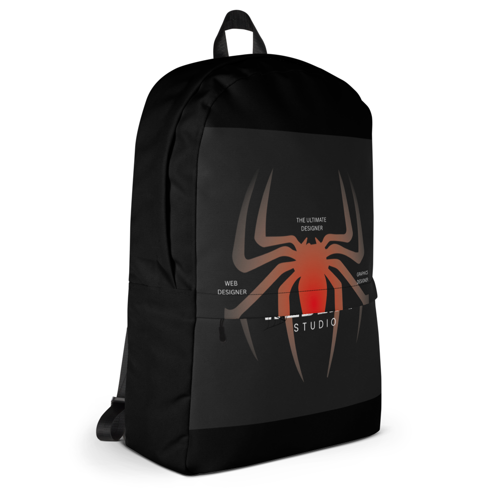 red-spider-graphic-backpack thumbnail 3