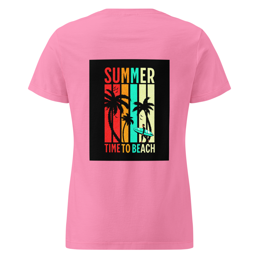 "Summer Time to Beach" Retro Surf Tee (Unisex) thumbnail 2