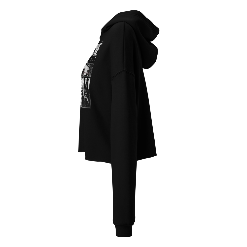 Porche legacy graphic women cropped hoodie  thumbnail 2