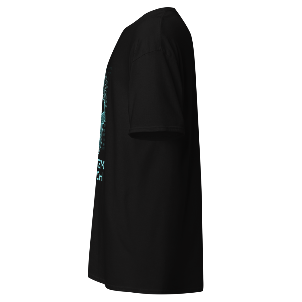 Cyber Skull System Glitch T-Shirt thumbnail 3