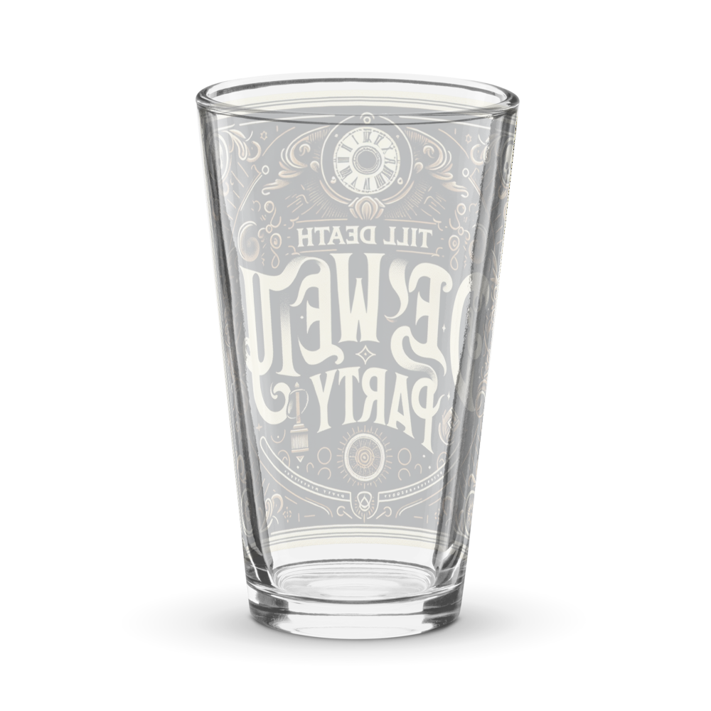 Till death pint Glass thumbnail 2