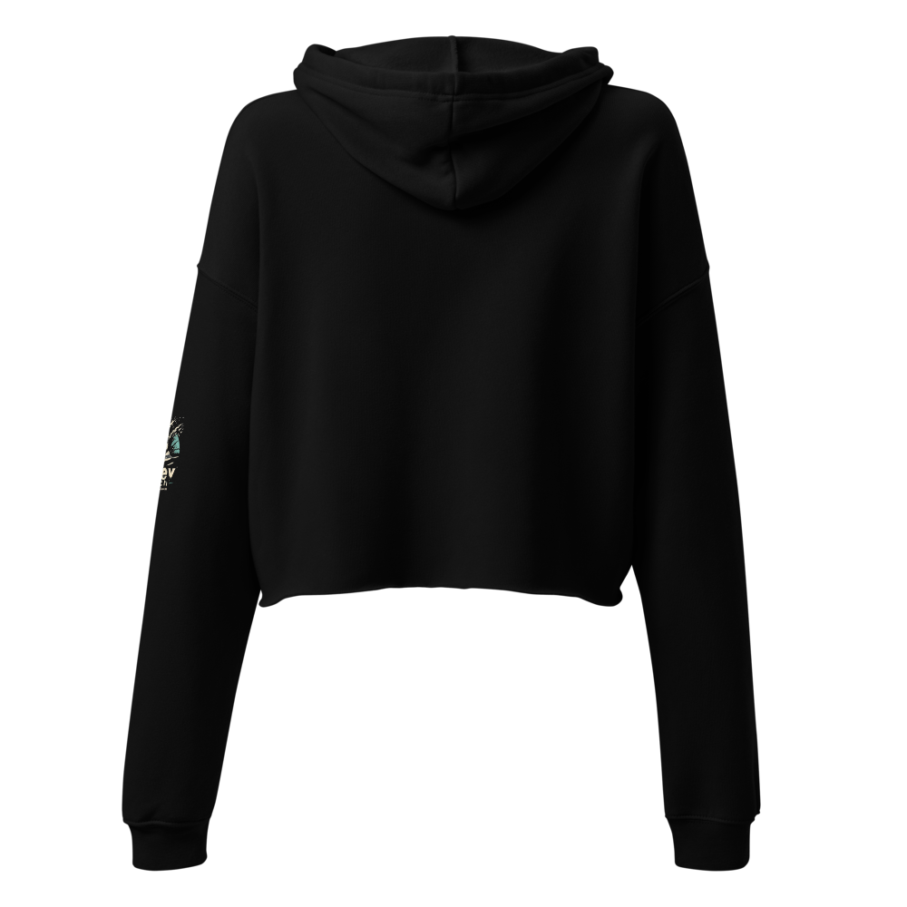 The Dewey skull women's cropped hoodie thumbnail 3