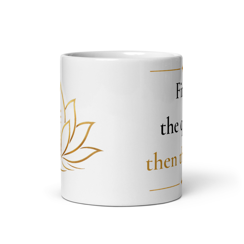 First the Quiet Meditation Mug thumbnail 3