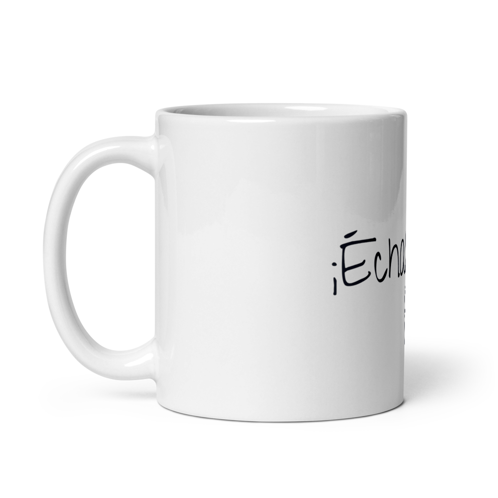 Echale Ganas Floral White Ceramic Mug thumbnail 3
