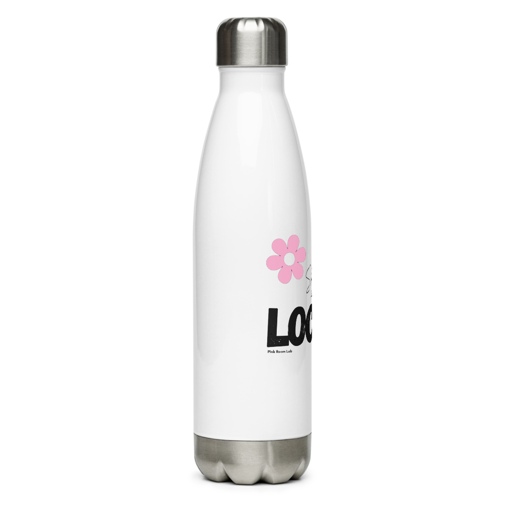 Shut Up And Lock In Floral Water Bottle thumbnail 4