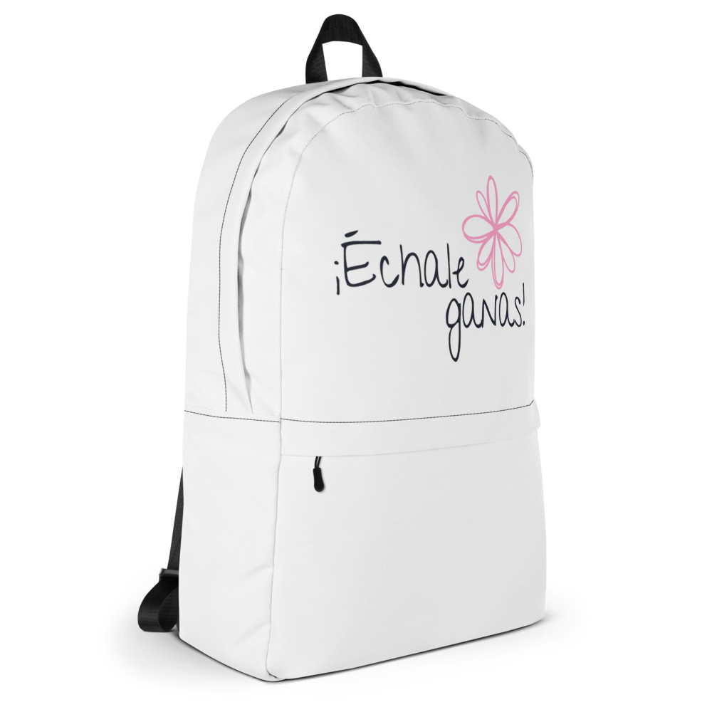 Echale Ganas Floral Minimalist Backpack - Pink thumbnail 4
