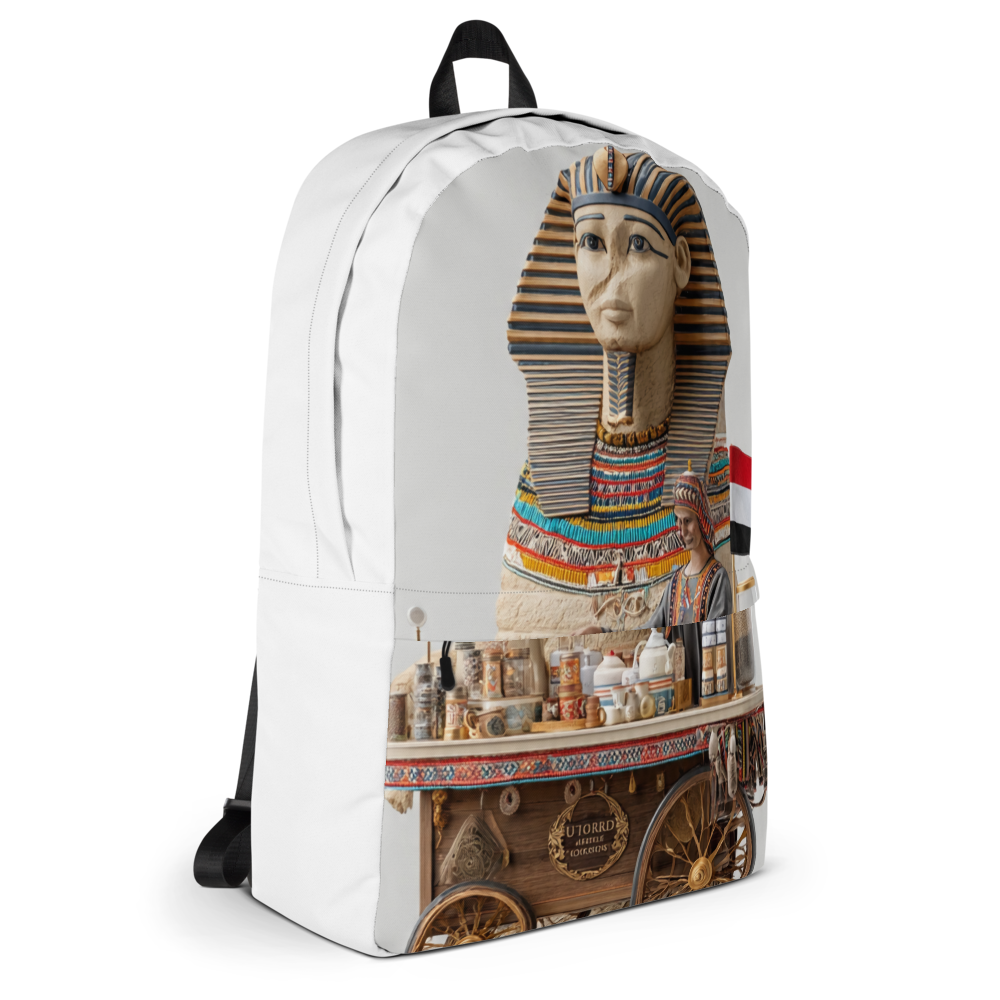 Pharaoh Coffee Cart Backpack Egypt Souvenir thumbnail 4