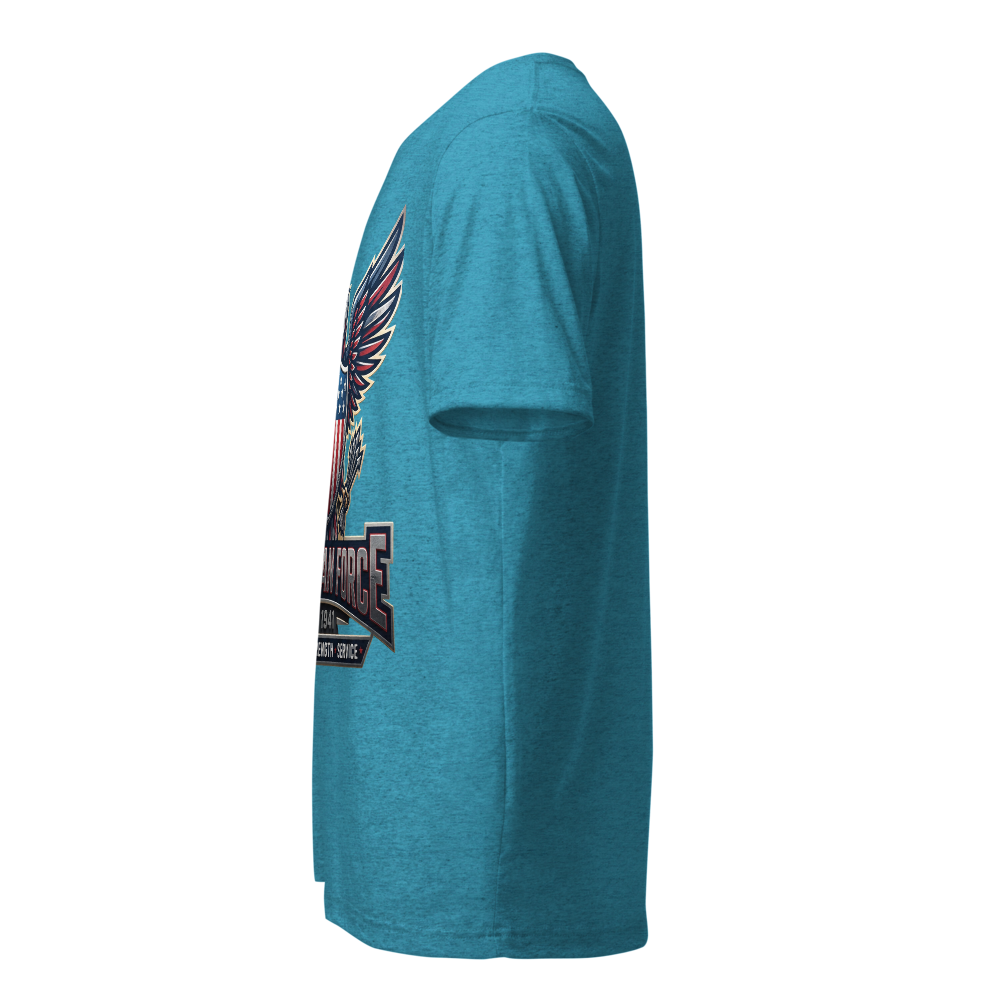 Chic Graphic Print Blue T-Shirt thumbnail 2