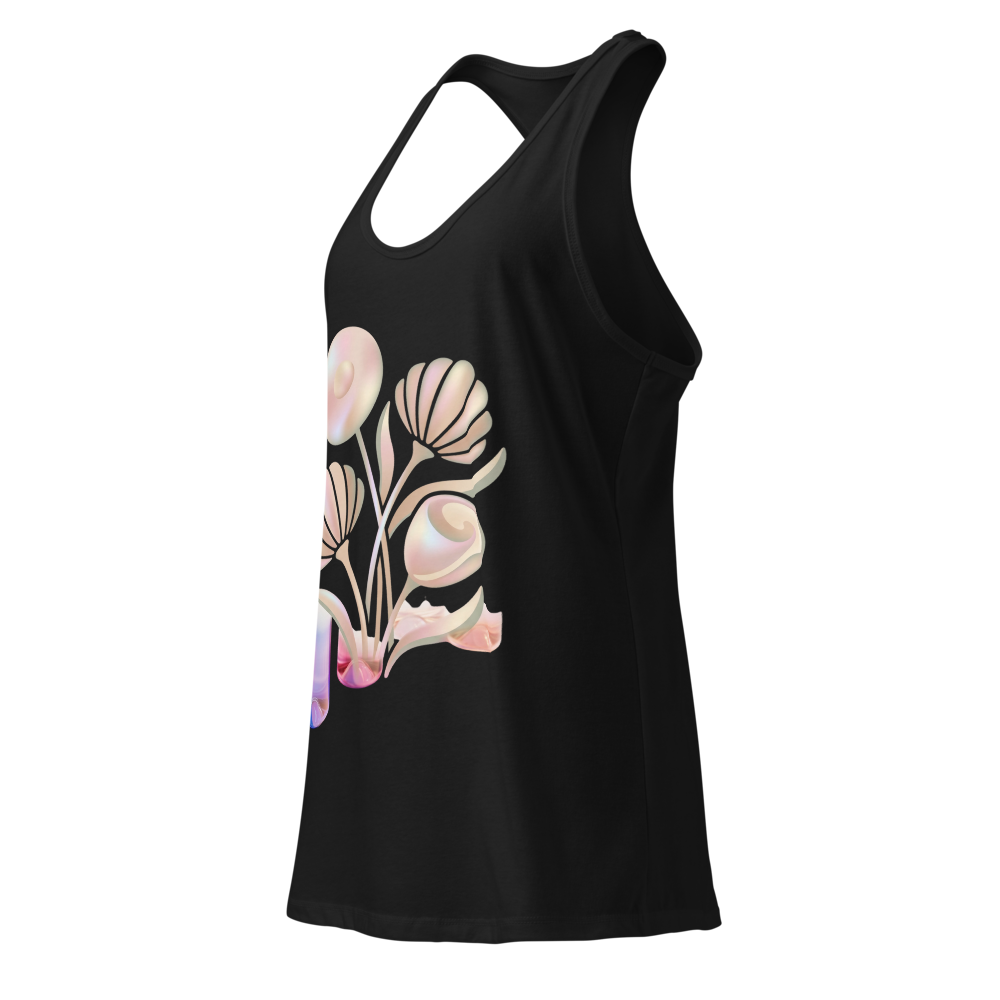 Iridescent Floral Racerback Tank thumbnail 3