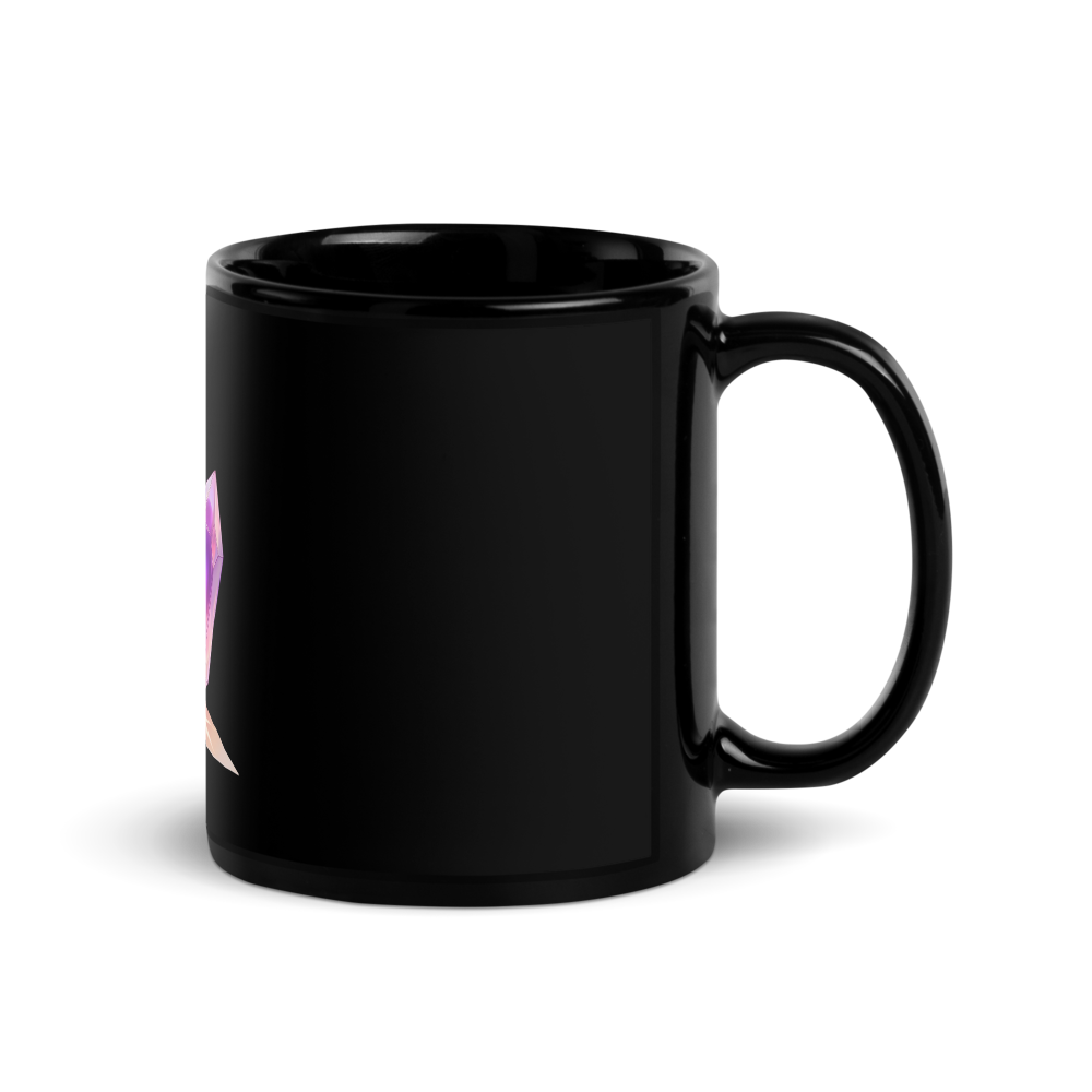 Crystal Bloom Black Mug thumbnail 3