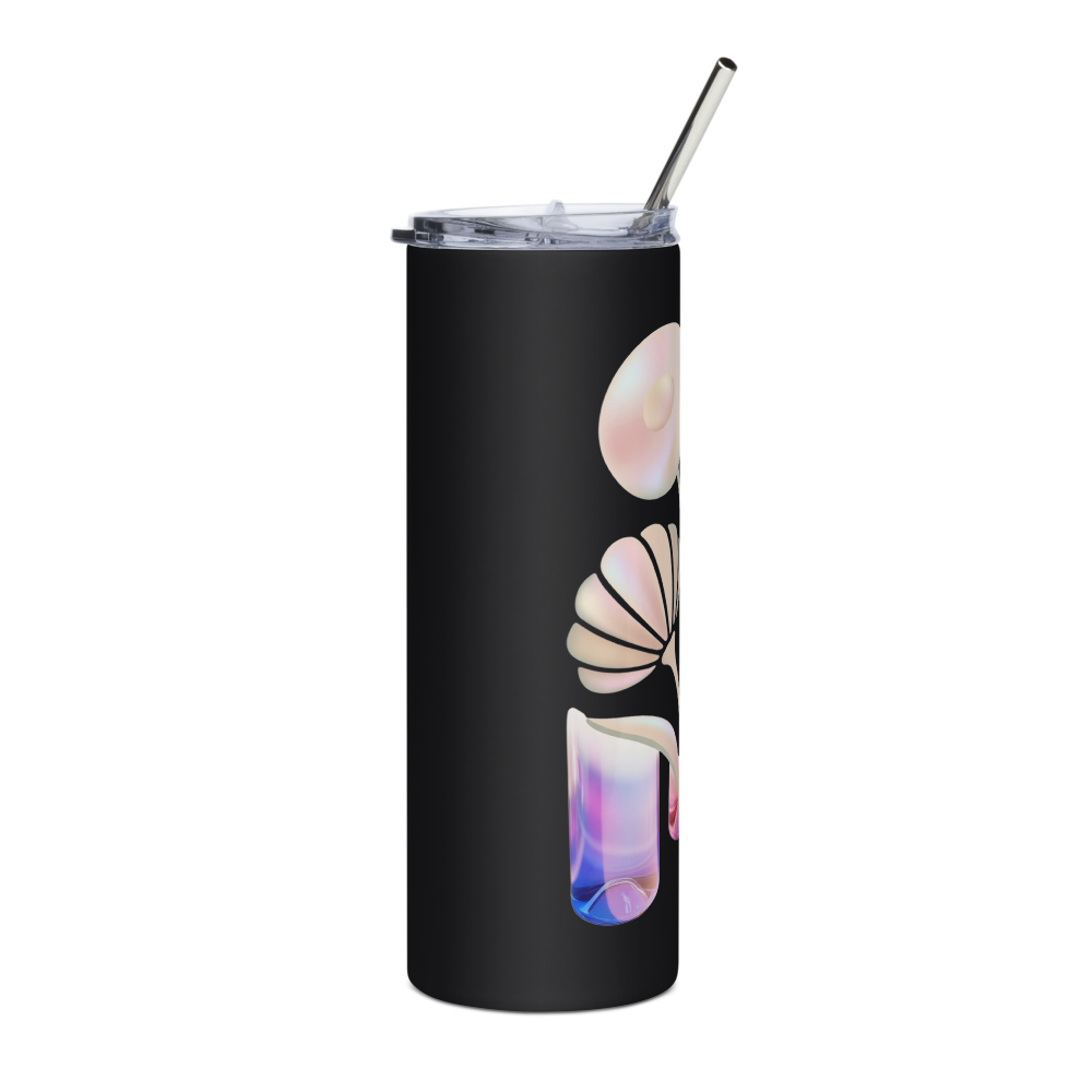 Iridescent Floral Skinny Tumbler thumbnail 4