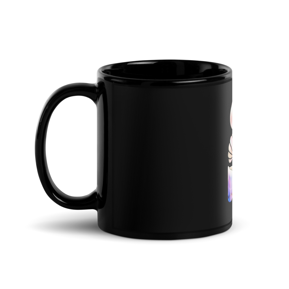 Pearl Bloom Black Mug thumbnail 2