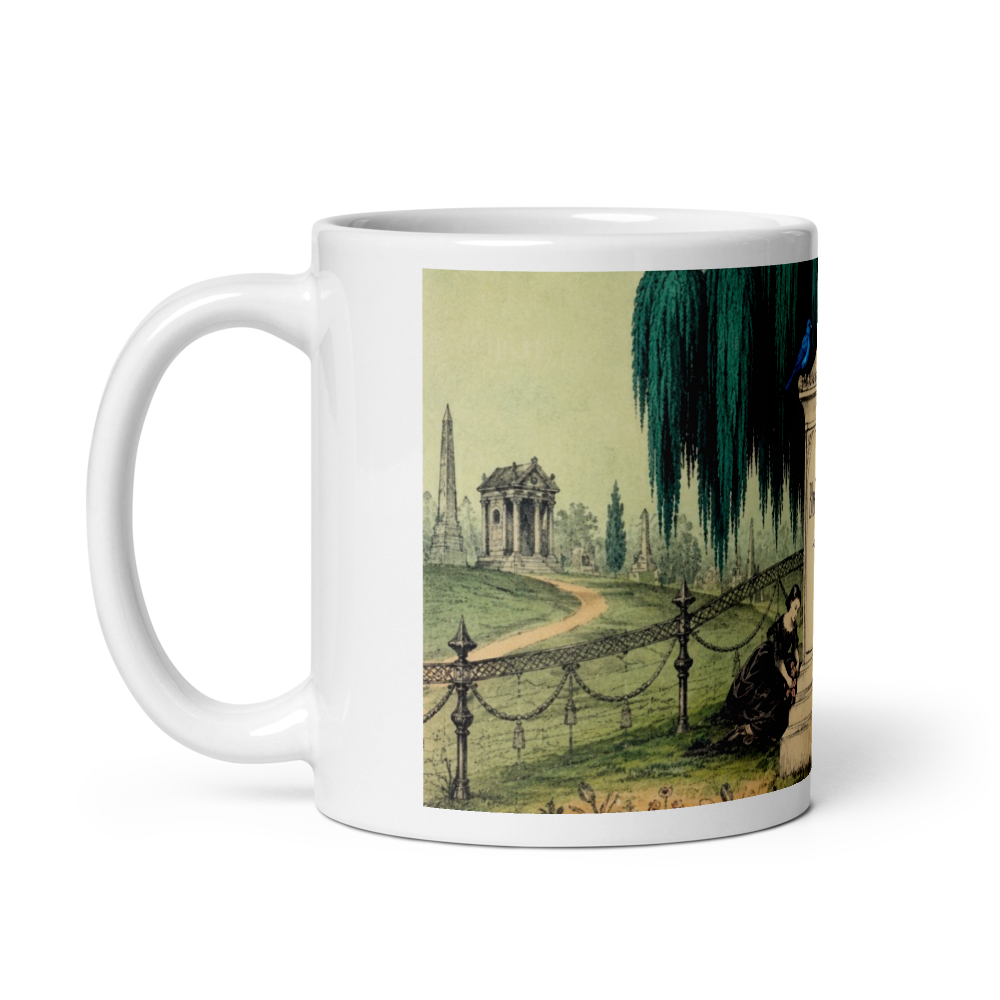 Blue Canary Cemetery Mug thumbnail 2