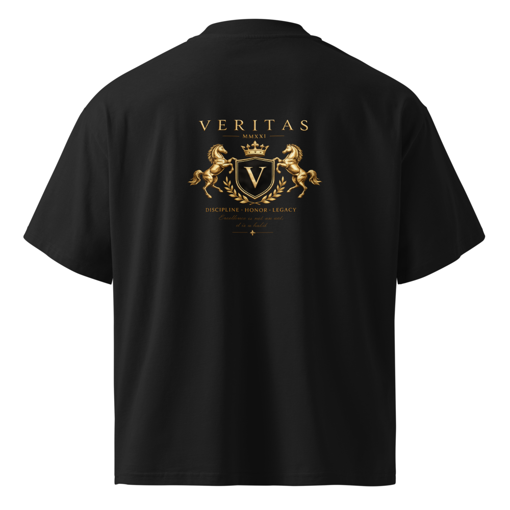 VERITAS Luxury Crest T-Shirt | Hussain Dynasty|  thumbnail 4