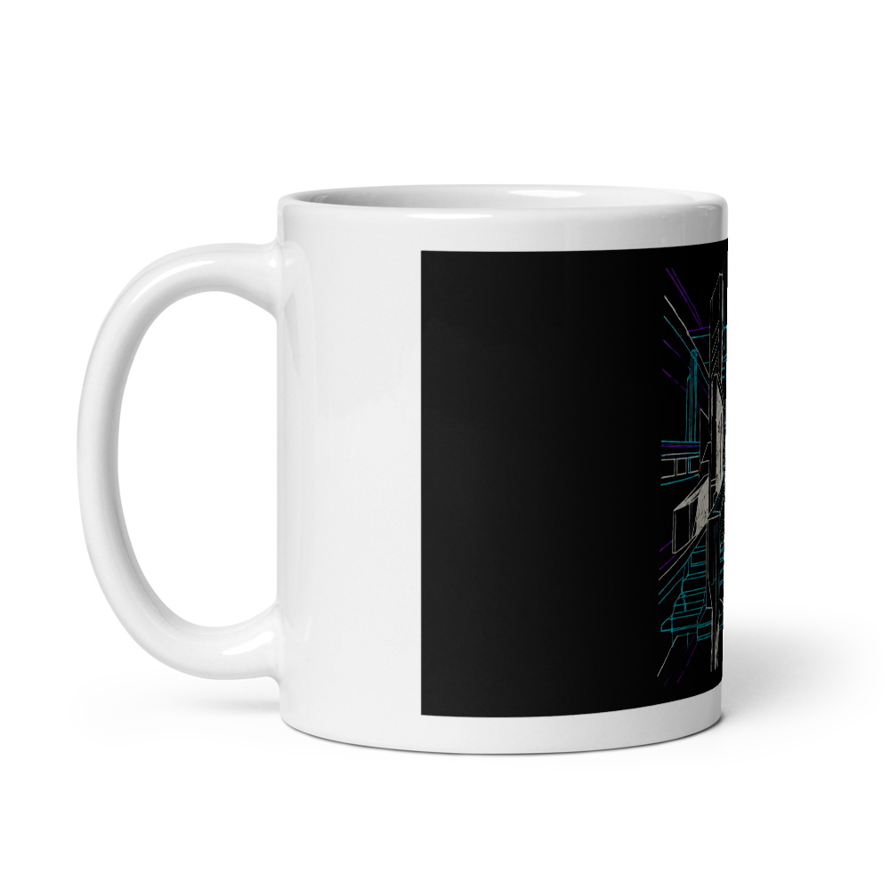 Cyberpunk Neon Graphic Mug thumbnail 2