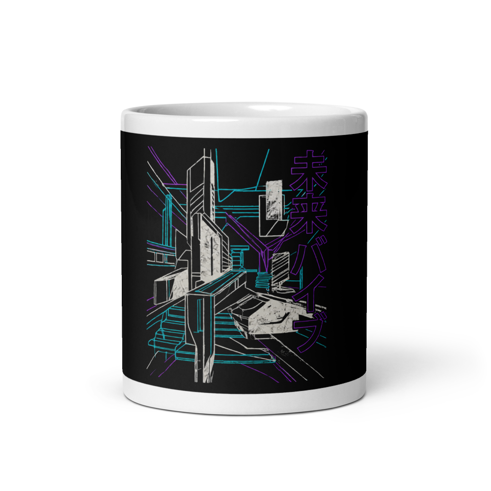 Cyberpunk Neon Graphic Mug thumbnail 3