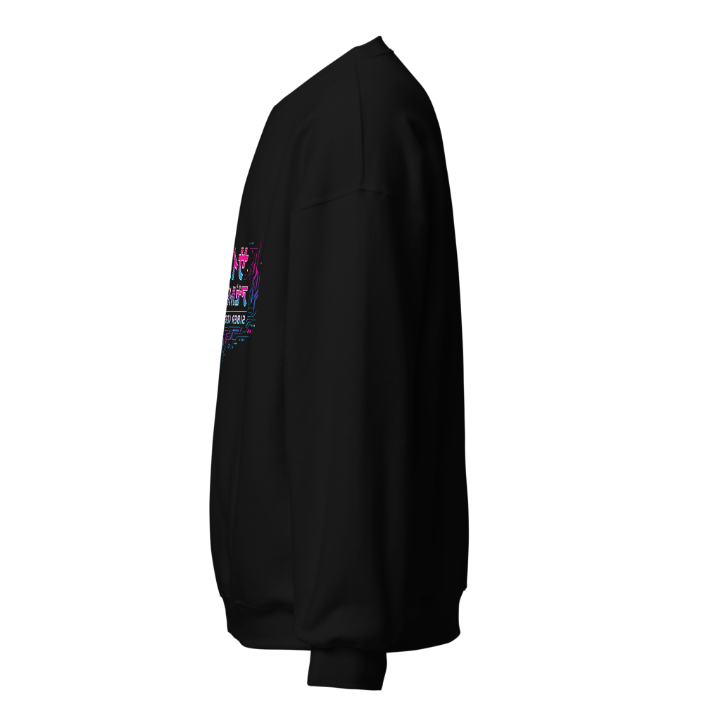 Cyberpunk Neon Black Sweatshirt thumbnail 3