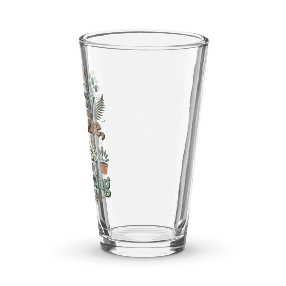 Funny Gardening Quotes 16 oz Pint Glass - Retro Pl thumbnail 4
