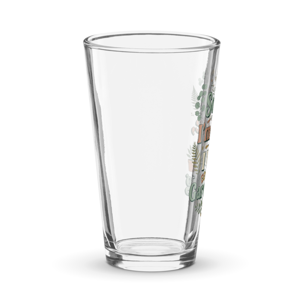 Funny Gardening Quotes 16 oz Pint Glass - Retro Pl thumbnail 3