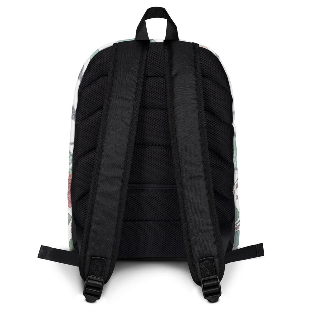 Elegant Wildflower Floral All-Over Print Backpack thumbnail 3