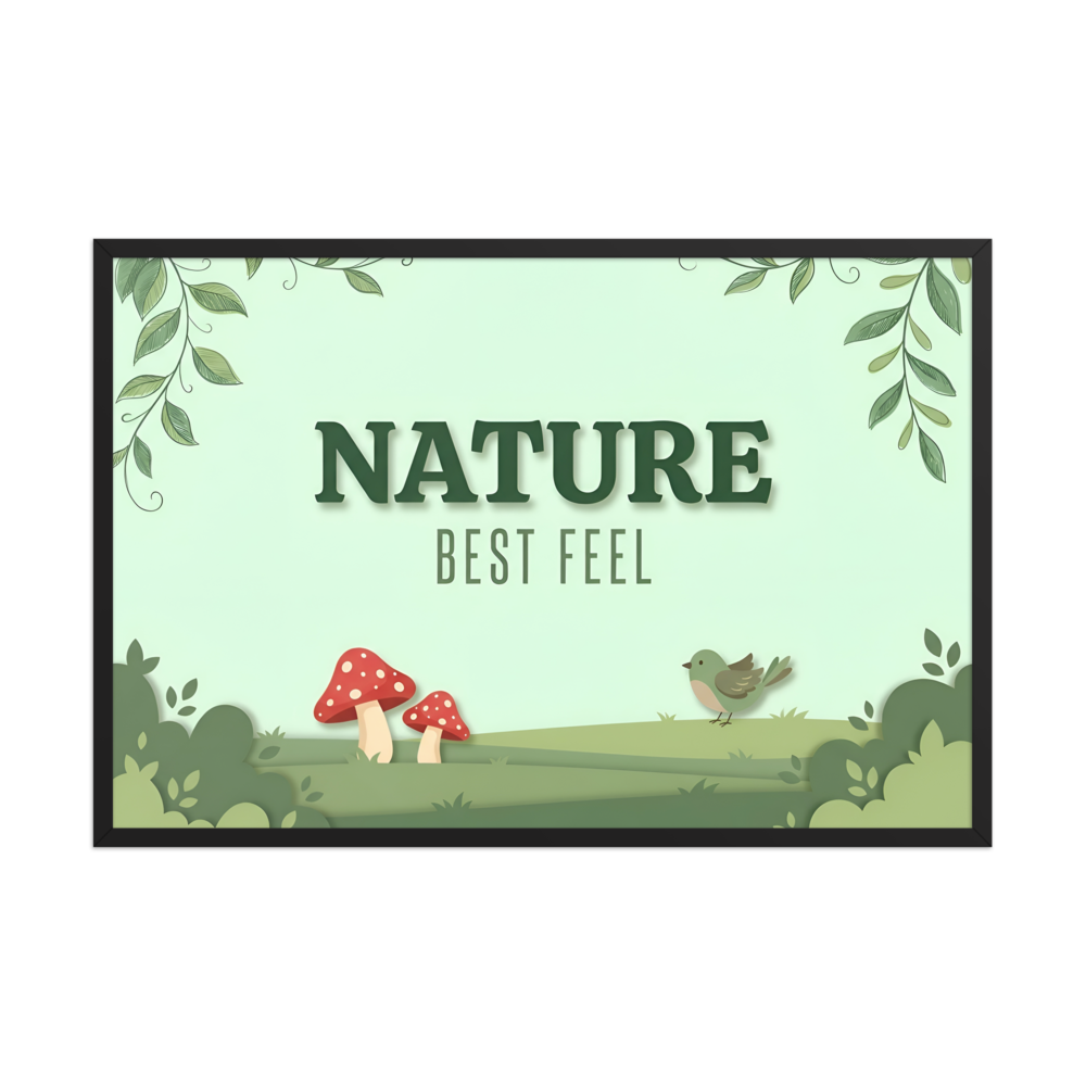 Nature feel,Enhanced Matte Paper Framed Poster thumbnail 2