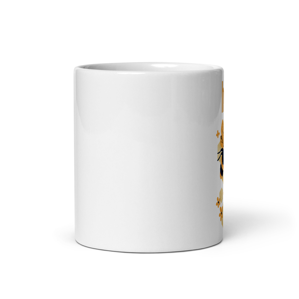 Honey Bee Coffee Mug | Cute Bee Floral Mug.🐝 thumbnail 3