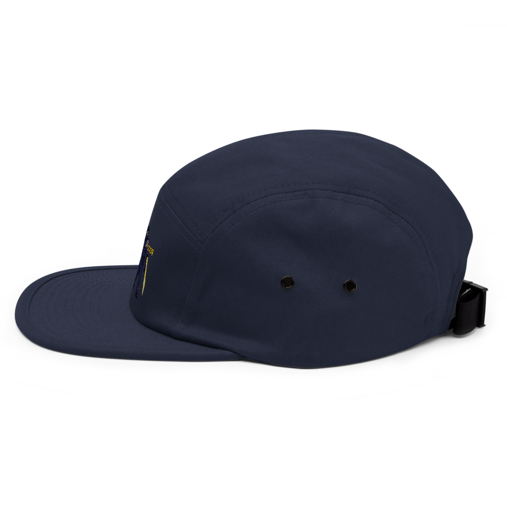 Embroidered 5-Panel Camp Cap . thumbnail 2