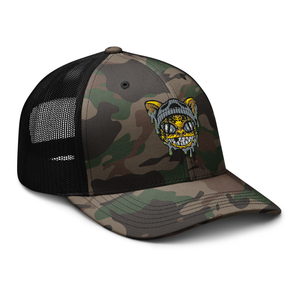 Streetwear Camo Trucker Hat – Embroidered  thumbnail 6