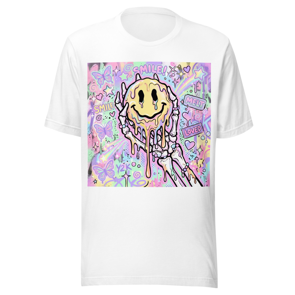 Unisex melting smile face