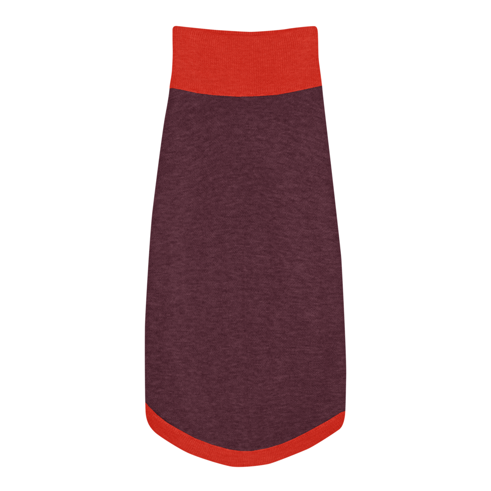 Red and maroon dog sweater  thumbnail 2
