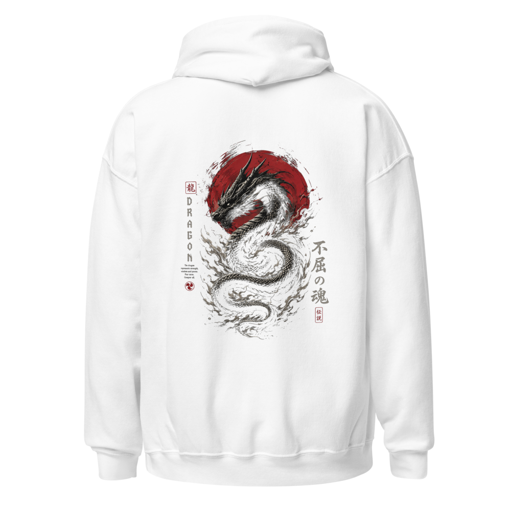 Dragon printed japanese style hoodie  thumbnail 4