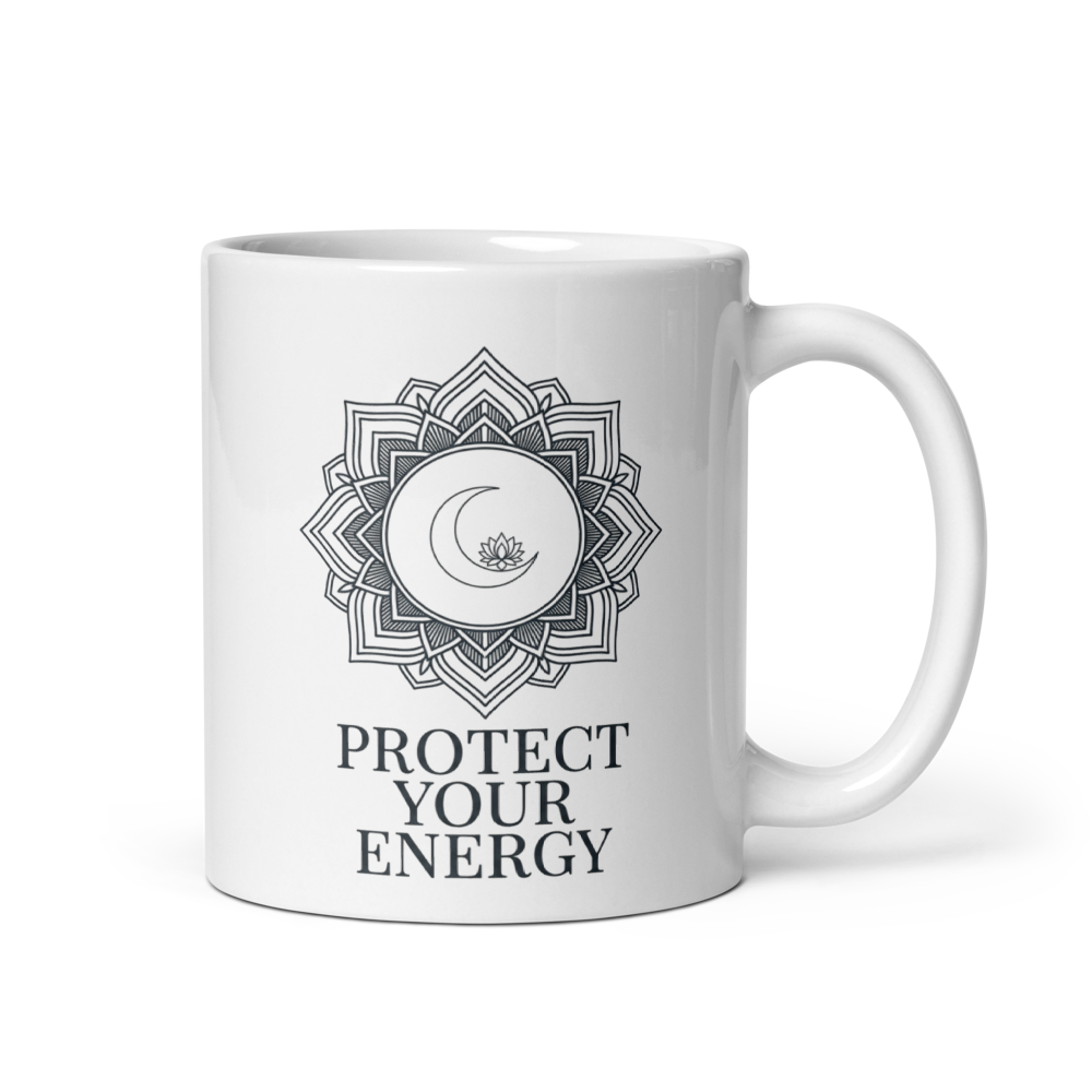 PROTECT YOUR ENERGY - Premium Zen Ceramic Mug thumbnail 2