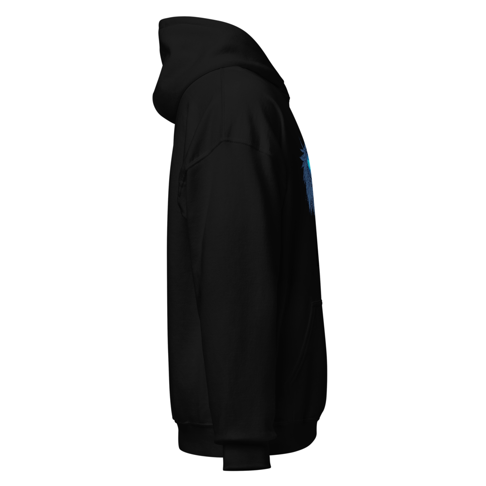 ⁠Satoru Gojo Blue Eyes Black Hoodie⁠ thumbnail 4