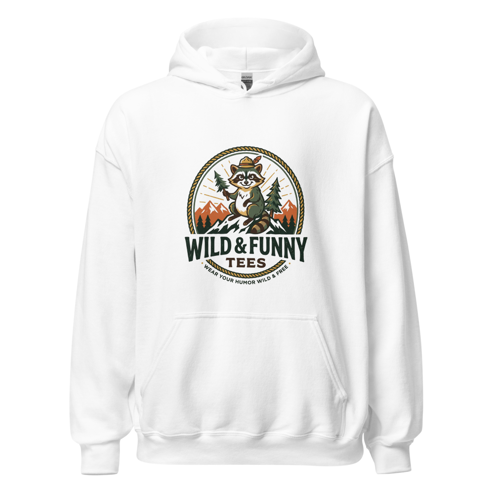 Wild & Funny Raccoon T-Shirt– Vintage Outdoor Grap thumbnail 2