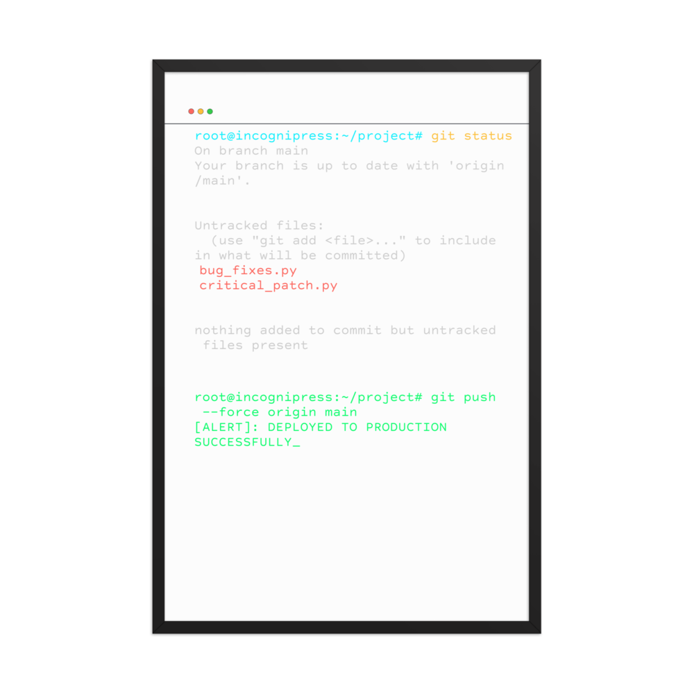 Git Push Force Deployed to Production Programmer  thumbnail 2