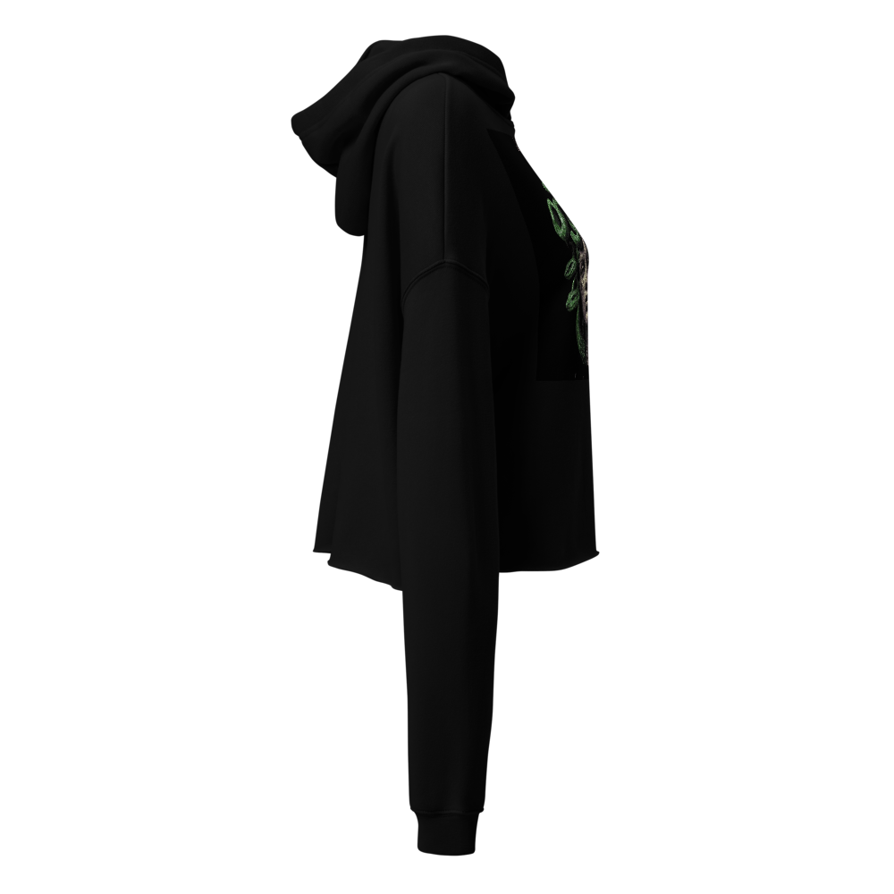Women's cropped Hoodie printed thumbnail 3