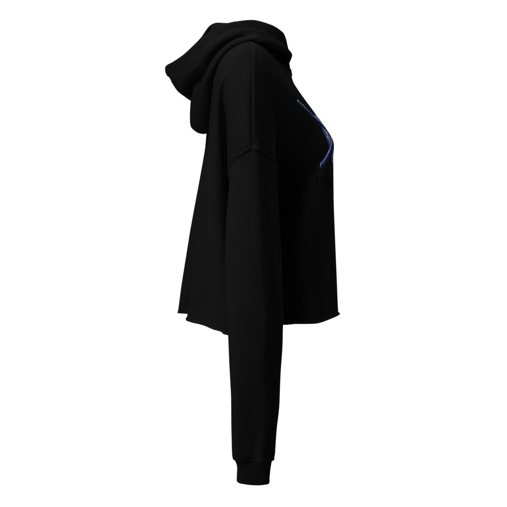 Black Cropped Hoodie – Stylish Streetwear thumbnail 3