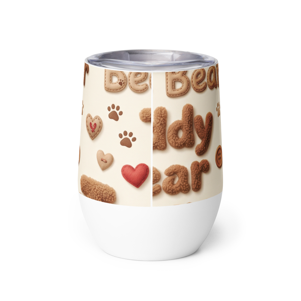 Wine Tumbler Teddy bear thumbnail 2
