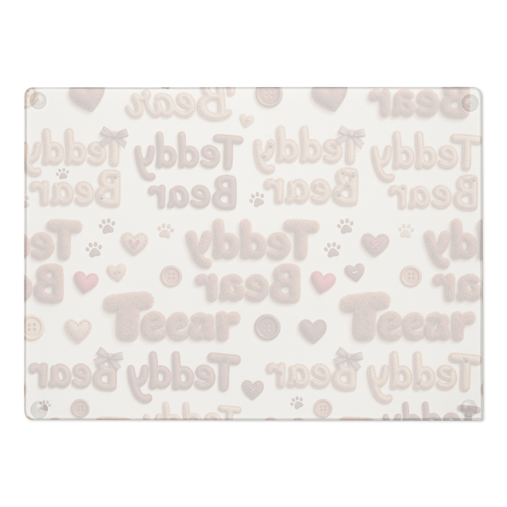Glass Cutting Board Teddy Bear thumbnail 2
