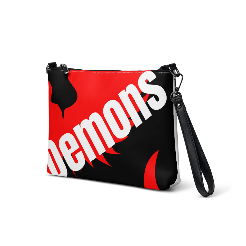 All-Over Print Crossbody Bag with Spooky Demons thumbnail 2