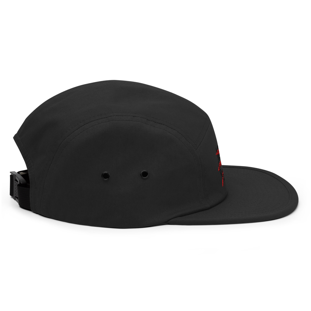 Bold Red Tiger Embroidered Cap – Hand‑Drawn Signat thumbnail 3