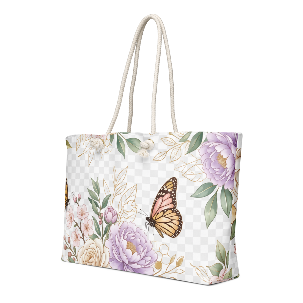 Elegant Floral Butterfly Luxury Handbag Design thumbnail 3