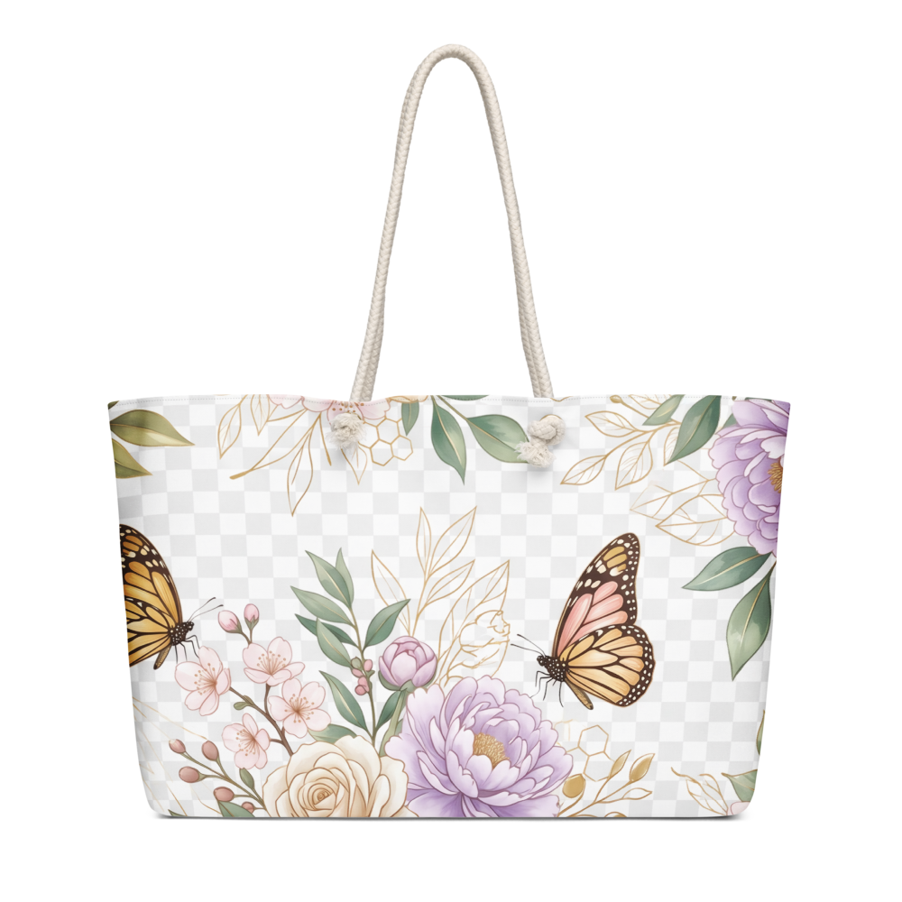 Elegant Floral Butterfly Luxury Handbag Design thumbnail 2